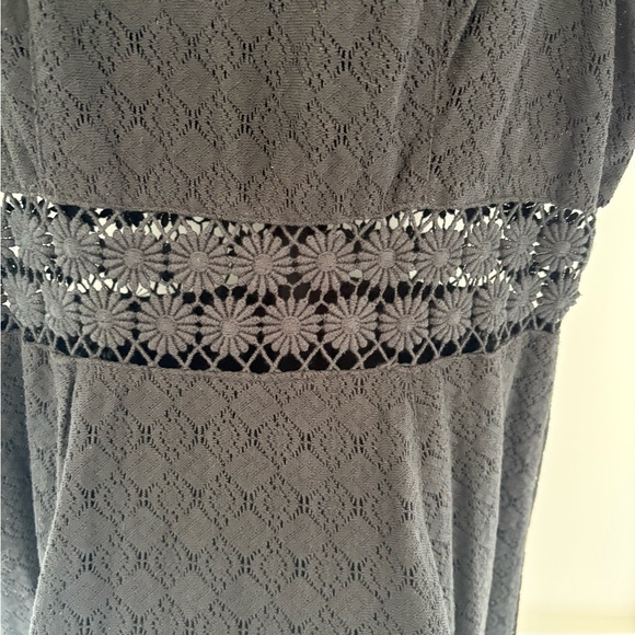 NWT Free People So fancy Black Lace Fit & Flare Dress Size 8 - Picture 6 of 7